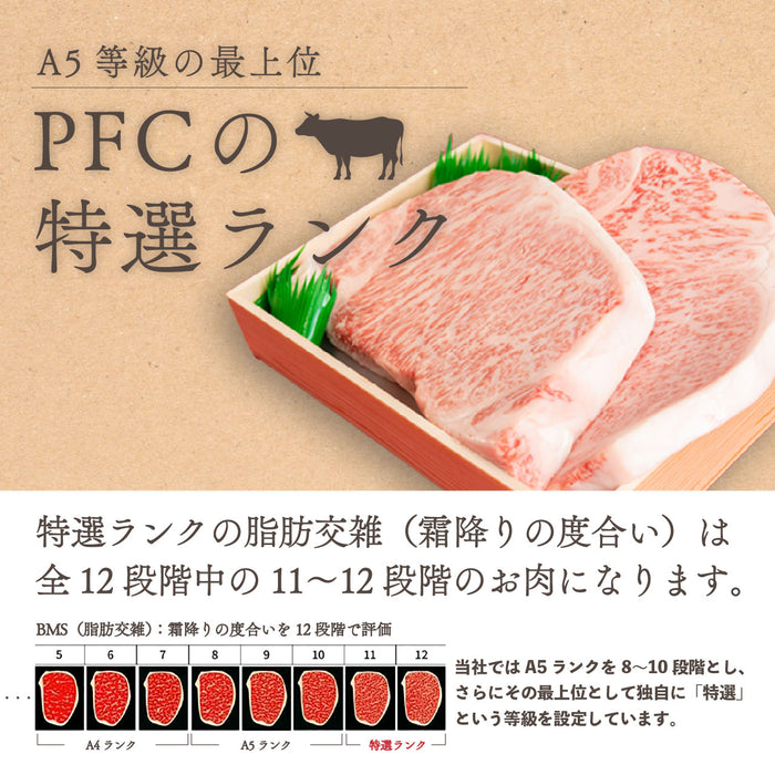 国産 黒毛和牛 特選ランク厚切りサーロインステーキ（500g×1）(１～２人前) — 肉の通販P.F.C